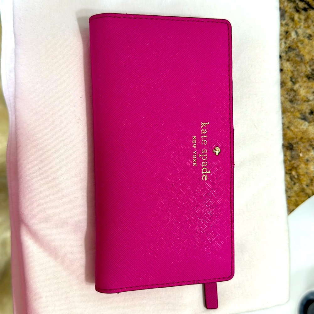 Pink Kate Spade Bi-Fold Wallet